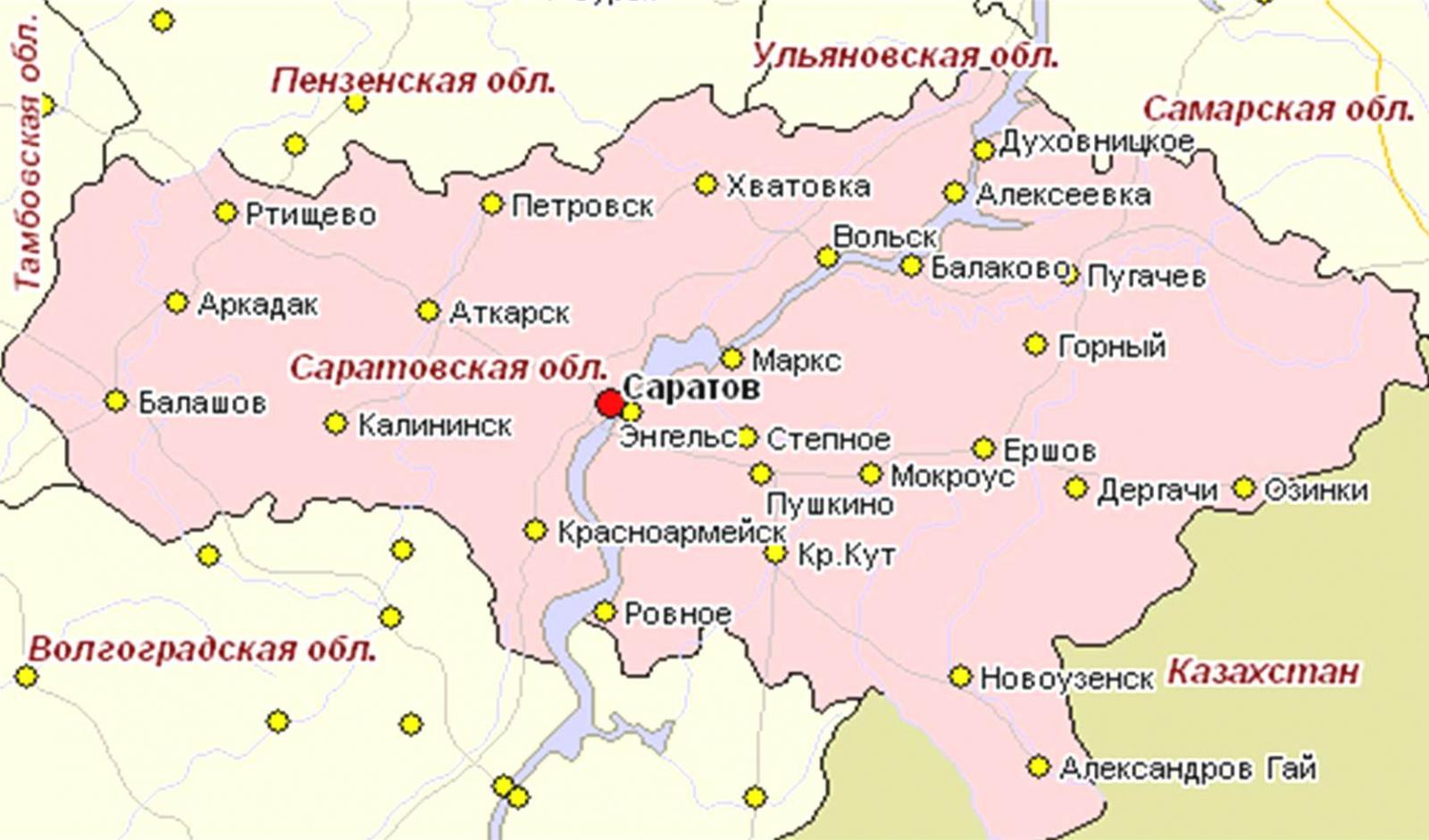 Карта Балаково Фото