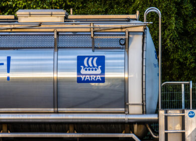 Квартальная выручка Yara упала на 30%