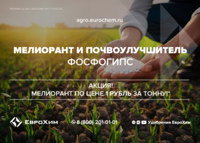 Фосфогипс может помочь решению проблемы засоления почв в России