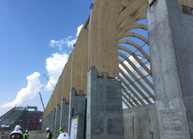 На терминале в Усть-Луге начали обустраивать чаши под минудобрения