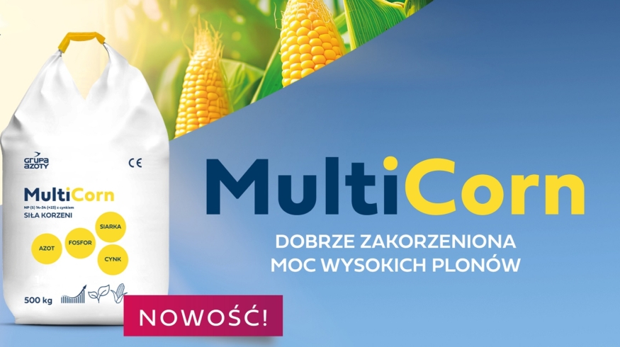 Grupa Azoty расширяет портфель удобрений новым MultiCorn NP (S) 14-34 (+23)